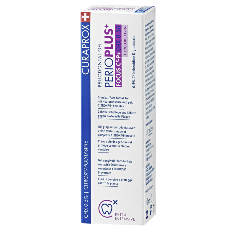 CURAPROX Perio Plus antibakterinis dantenų gelis su chlorheksidinu 0,5%, 10 ml - Image 2