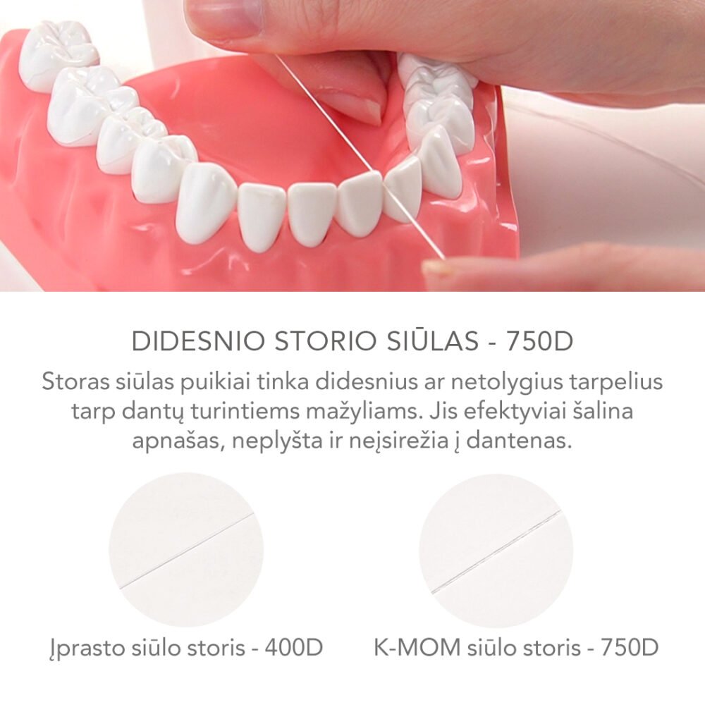 K-MOM Tarpdančių siūlas vaikams nuo 3 metų - Image 5
