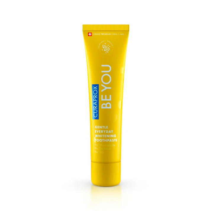 CURAPROX Dantų pasta balinanti BE YOU, greipfrutų + bergamotės skonio, geltona, 60 ml