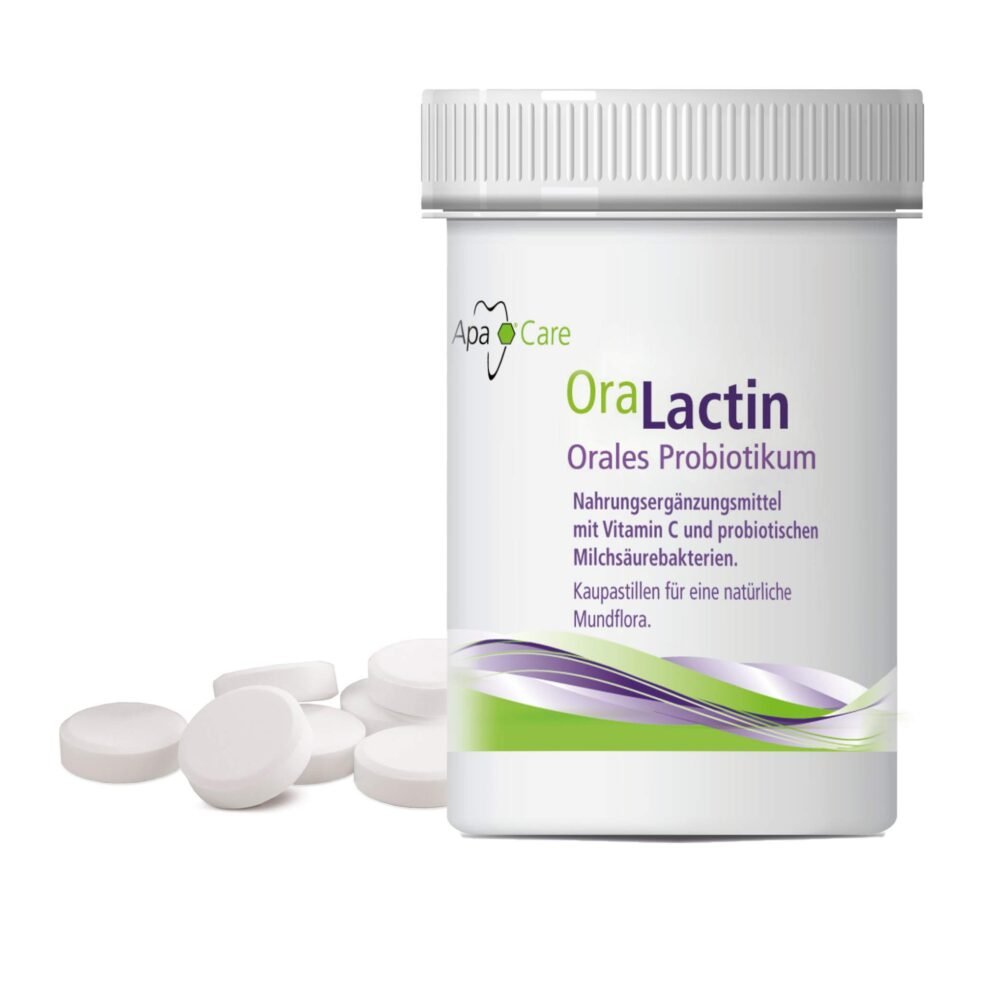 APACARE OraLactin burnos probiotikai su vitaminu C