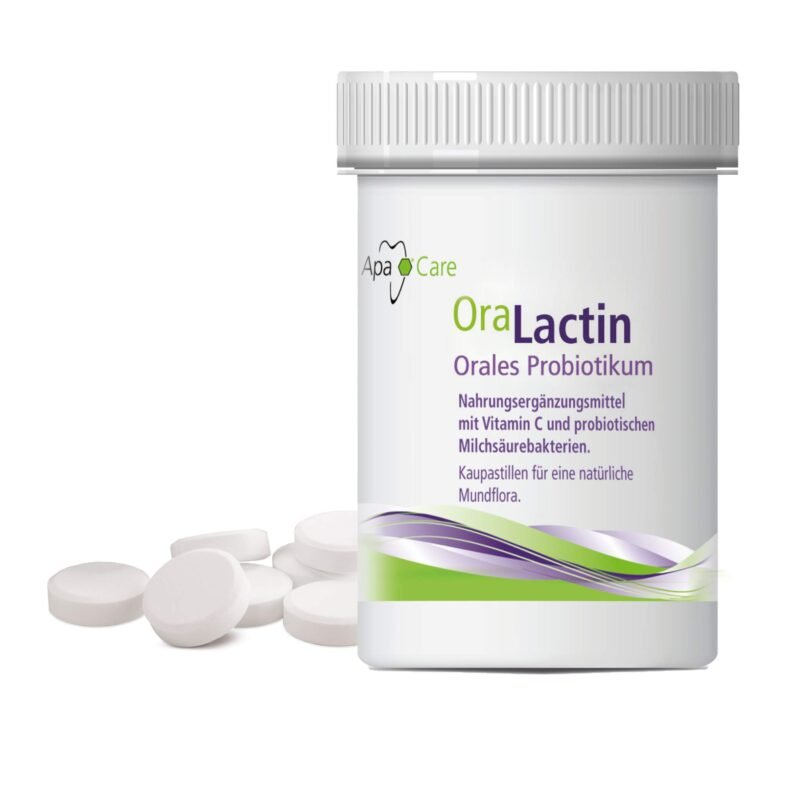 APACARE OraLactin burnos probiotikai su vitaminu C