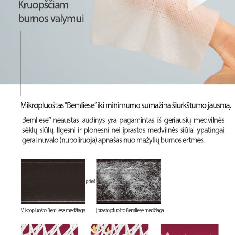 Mother-K Sterilizuotos dantų ir dantenų servetėlės - Image 7