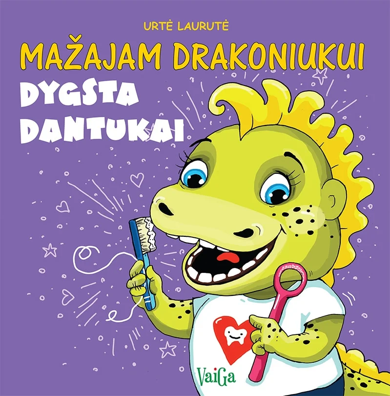 Knygelė "Mažajam drakoniukui dygsta dantukai"