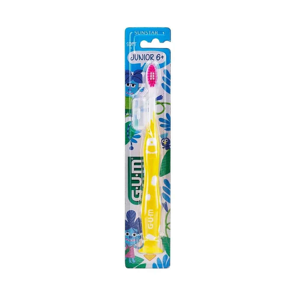 GUM JUNIOR MONSTERS minkštas dantų šepetėlis vaikams 6+ - Image 2