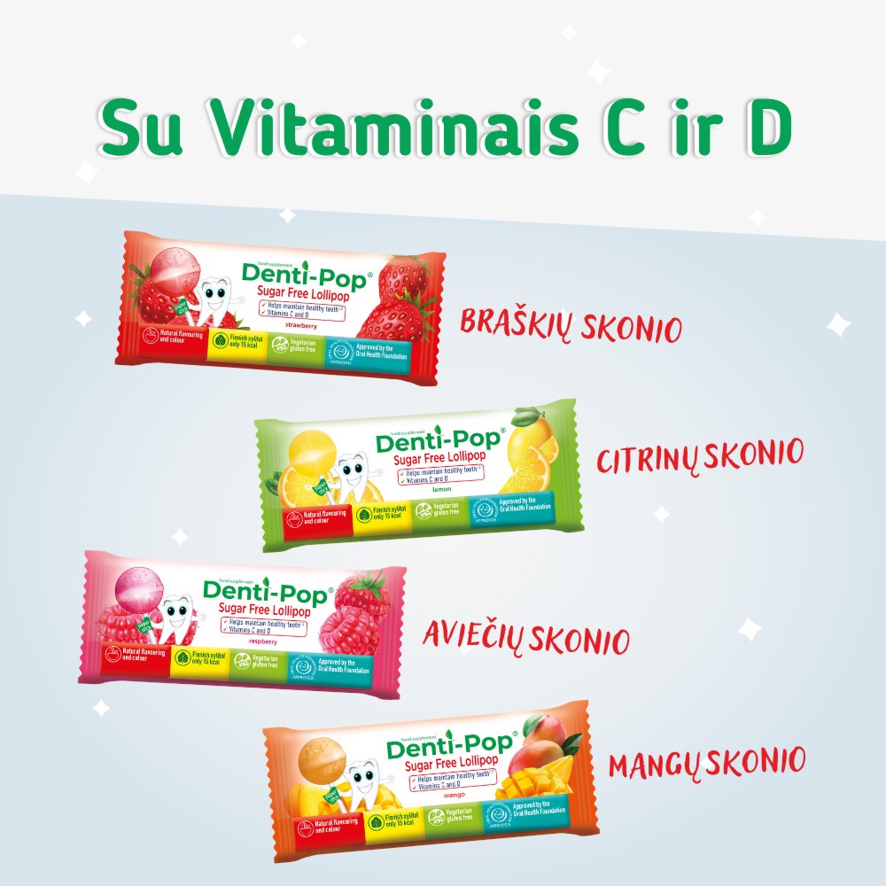 Denti-POP becukriai čiulpinukai su vitaminais ir mineralais - Image 4